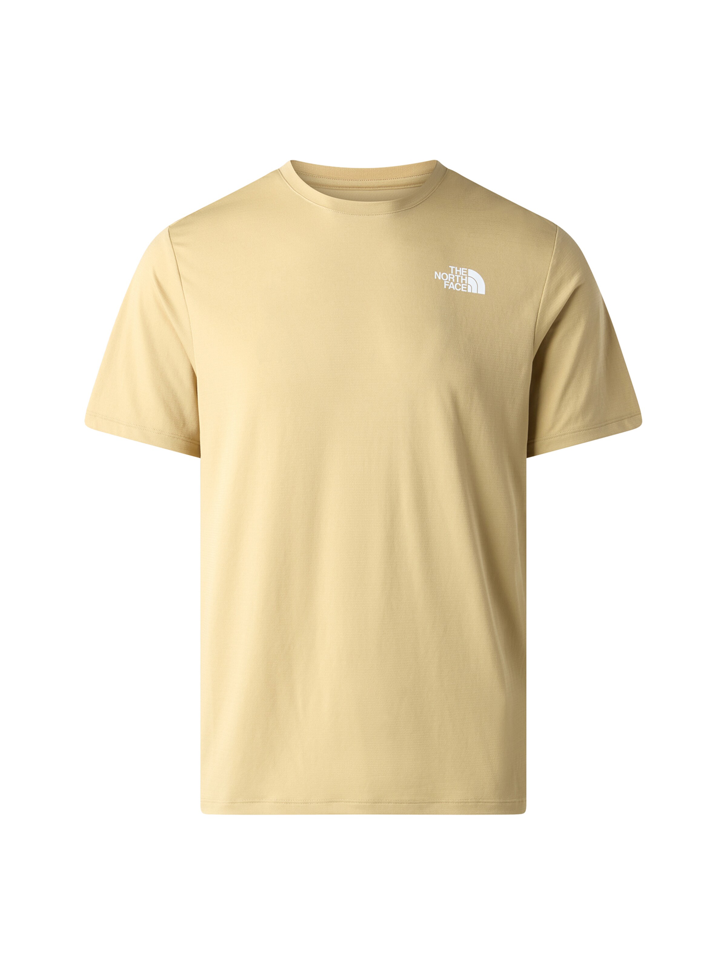 THE NORTH FACE - Camiseta funcional en beige: frente