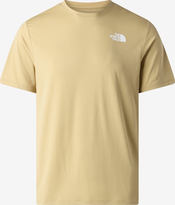 THE NORTH FACE - Camiseta funcional en beige: frente