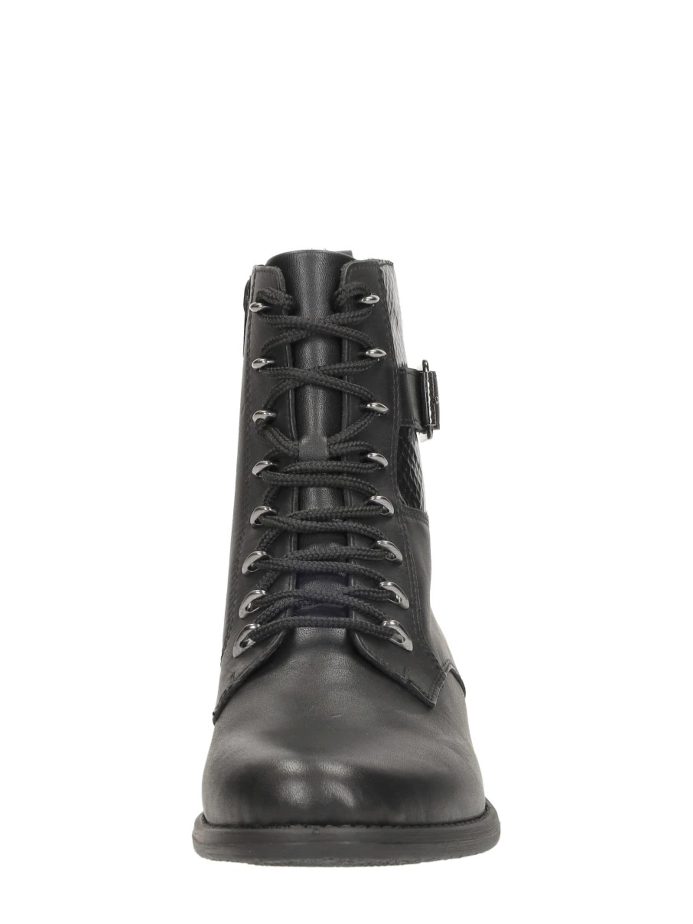 REMONTE Lace-up bootie in Black