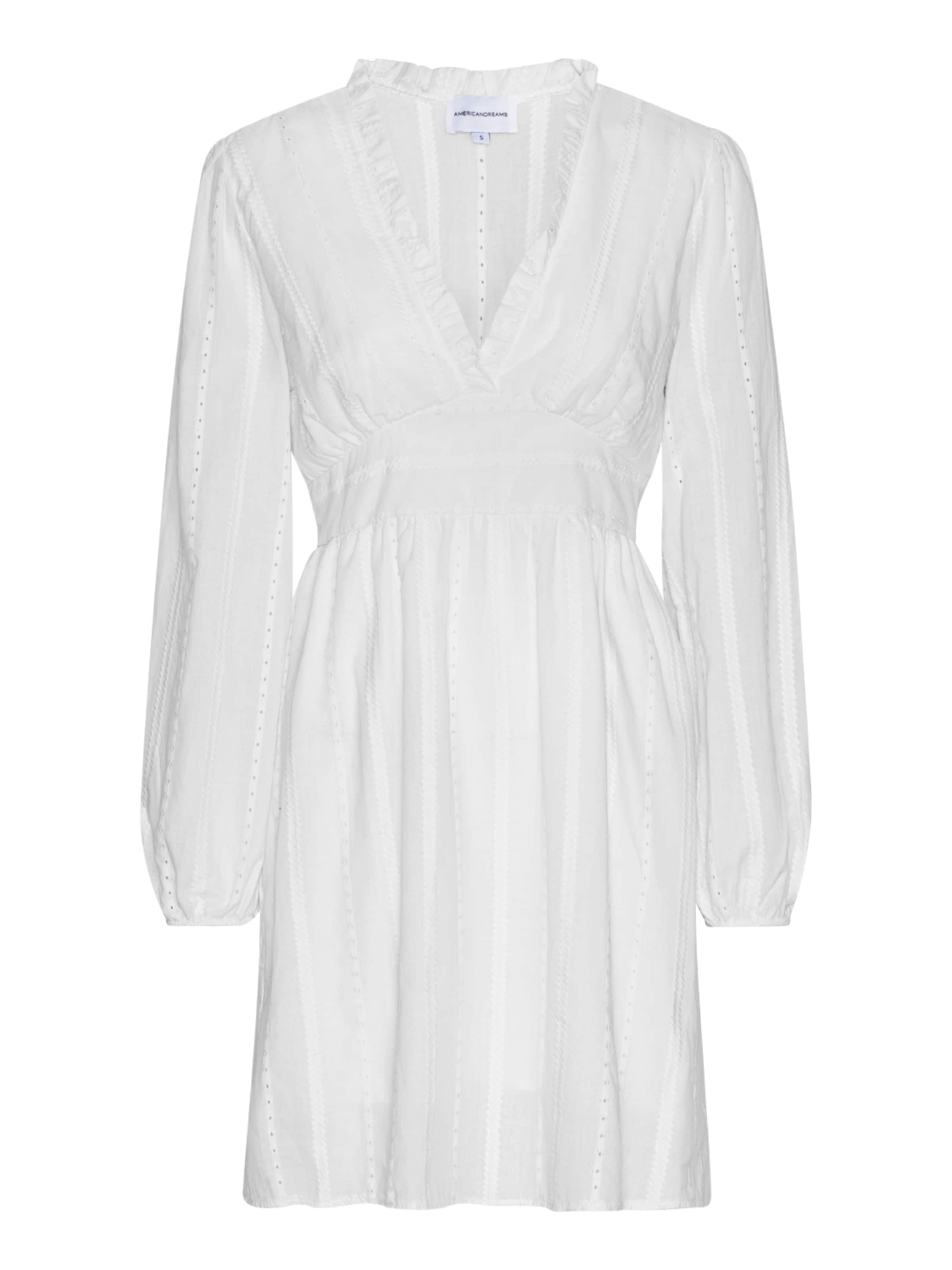 americandreams Kleid 'Umi'‌‌‌‌‌‌‌‌‌‌ in Weiß: Vorderseite