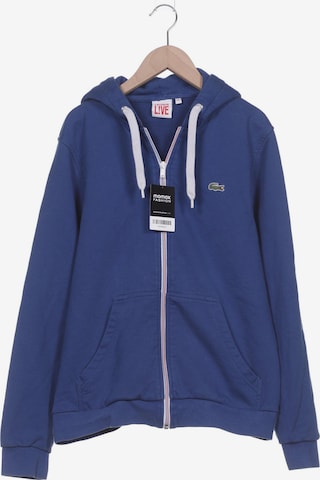 Lacoste LIVE Sweatshirt & Zip-Up Hoodie in L in Blue: front