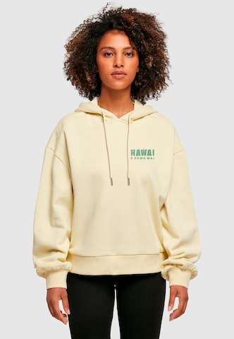 Merchcode - Sudadera 'Hawai' en amarillo: frente
