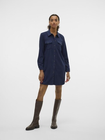 VERO MODA Shirt dress 'Vilja' in Blue