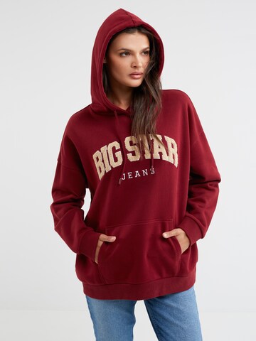 BIG STAR Sweatshirt 'Rubialsa' in Rot: predná strana