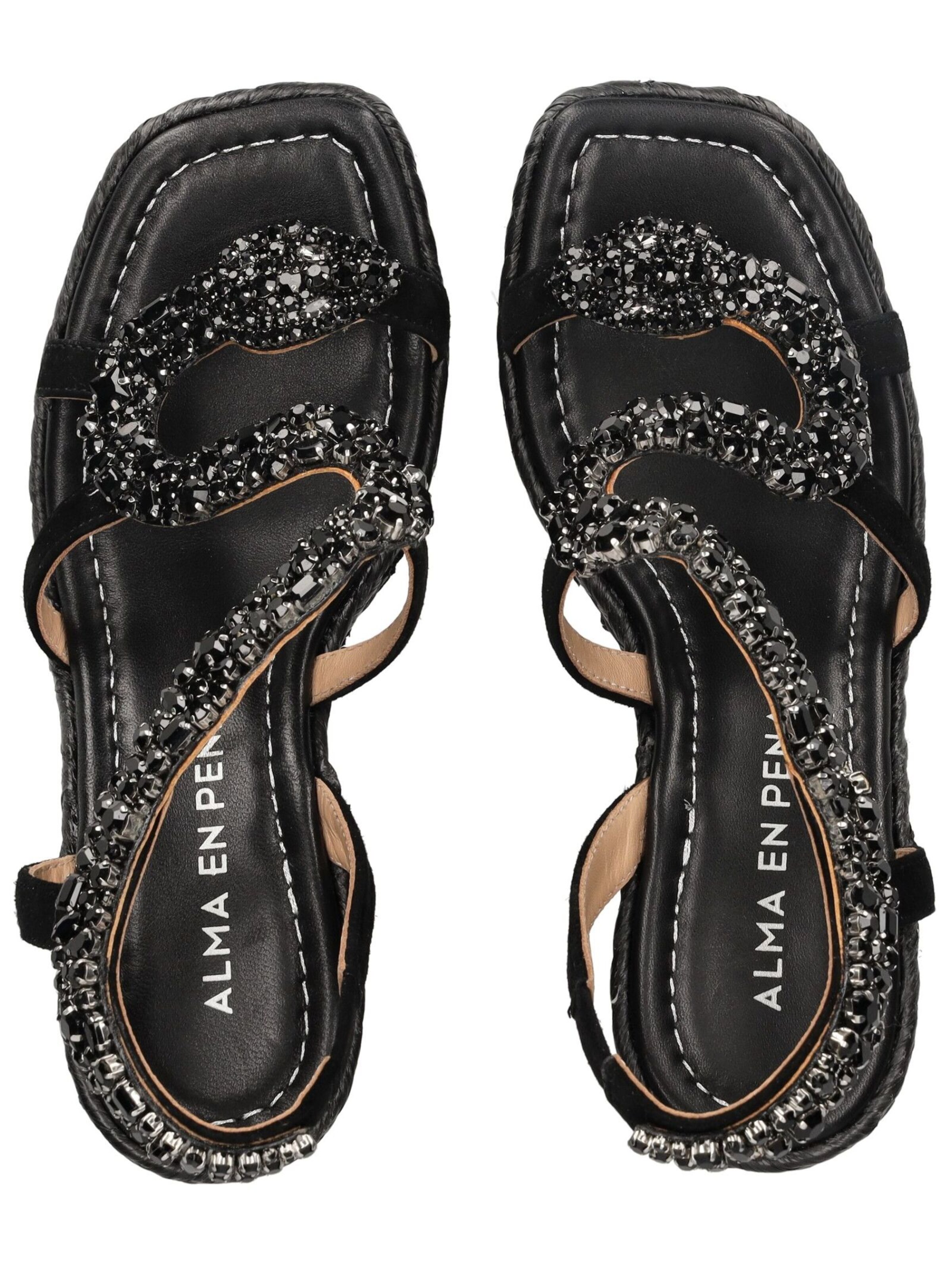 Alma En Pena Sandale in Schwarz