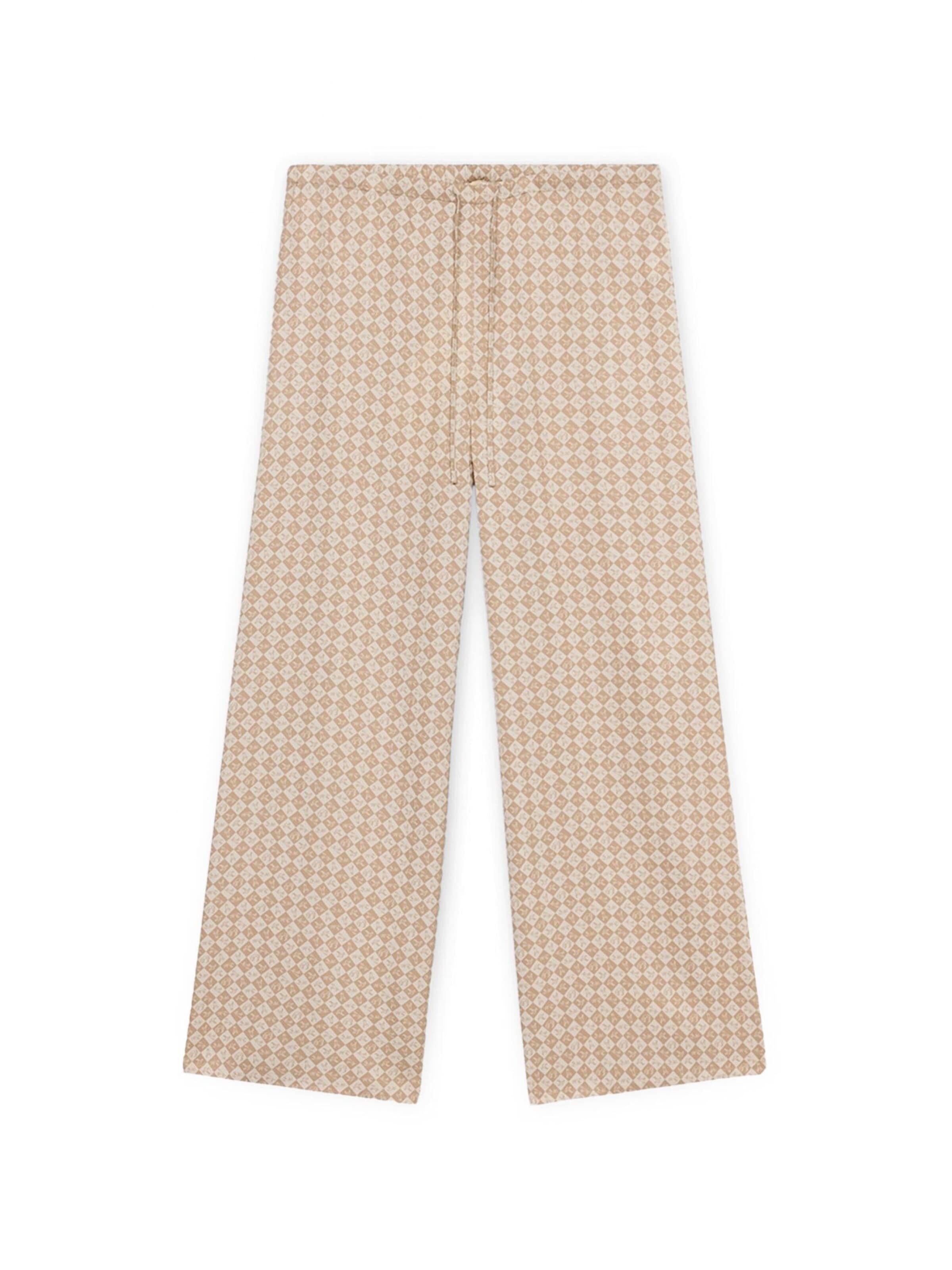 Pantalon Trussardi en beige : devant