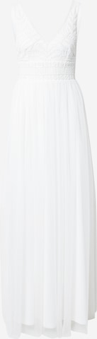 LACE & BEADS Evening Dress 'Mulaine' in White: front