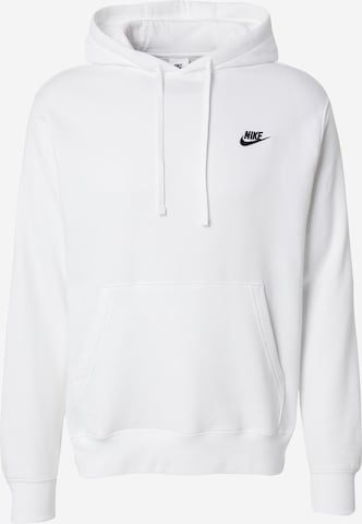 Nike Sportswear Суичър 'Club Fleece' в бяло: отпред