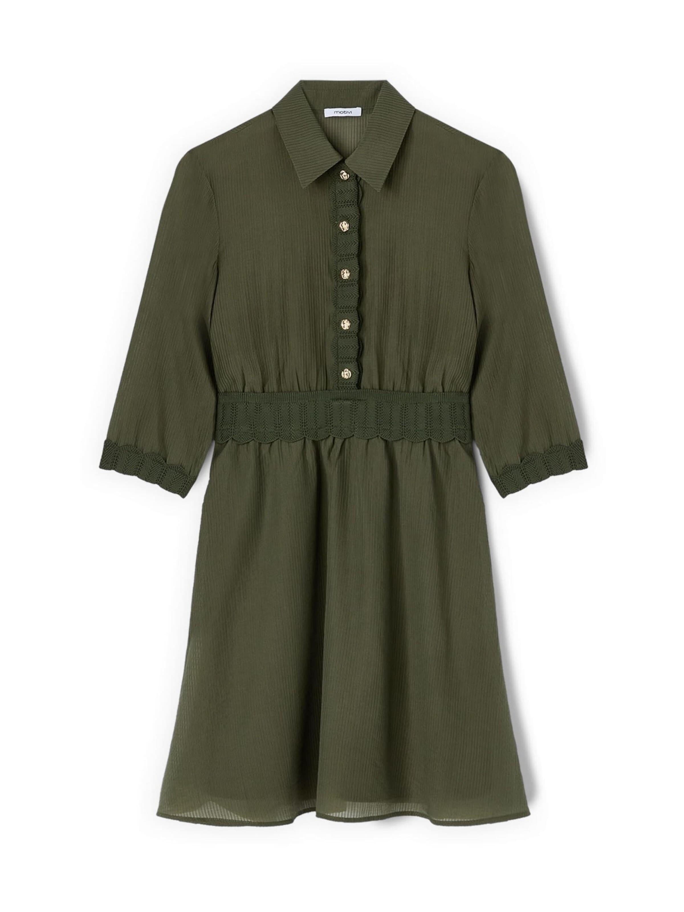MOTIVI Dress in Green: front
