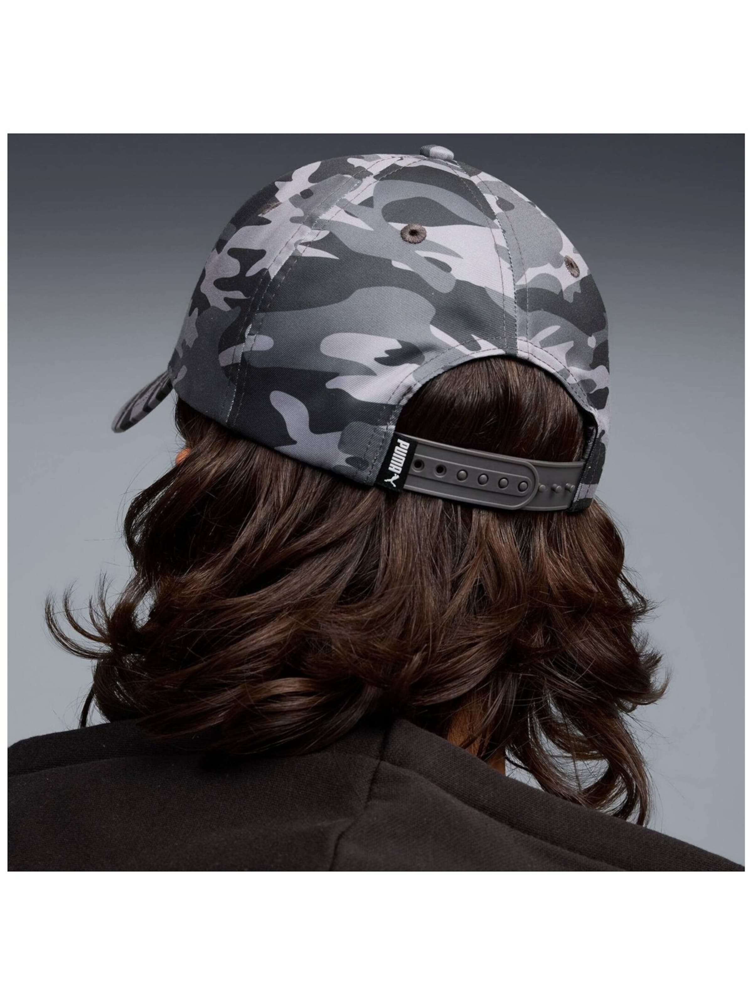 PUMA - Gorra deportiva 'Puma Ess Elevated Aop Bb Cap' en gris