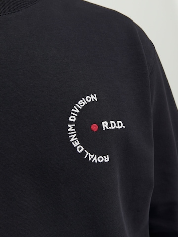 R.D.D. ROYAL DENIM DIVISION Sweatshirt 'Dean' in Zwart