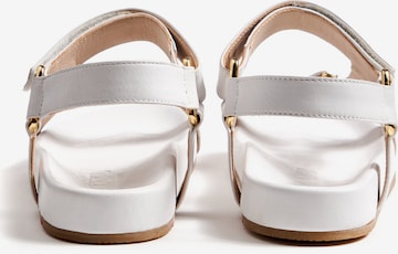 LLOYD Sandalen met riem in Wit: voorkant