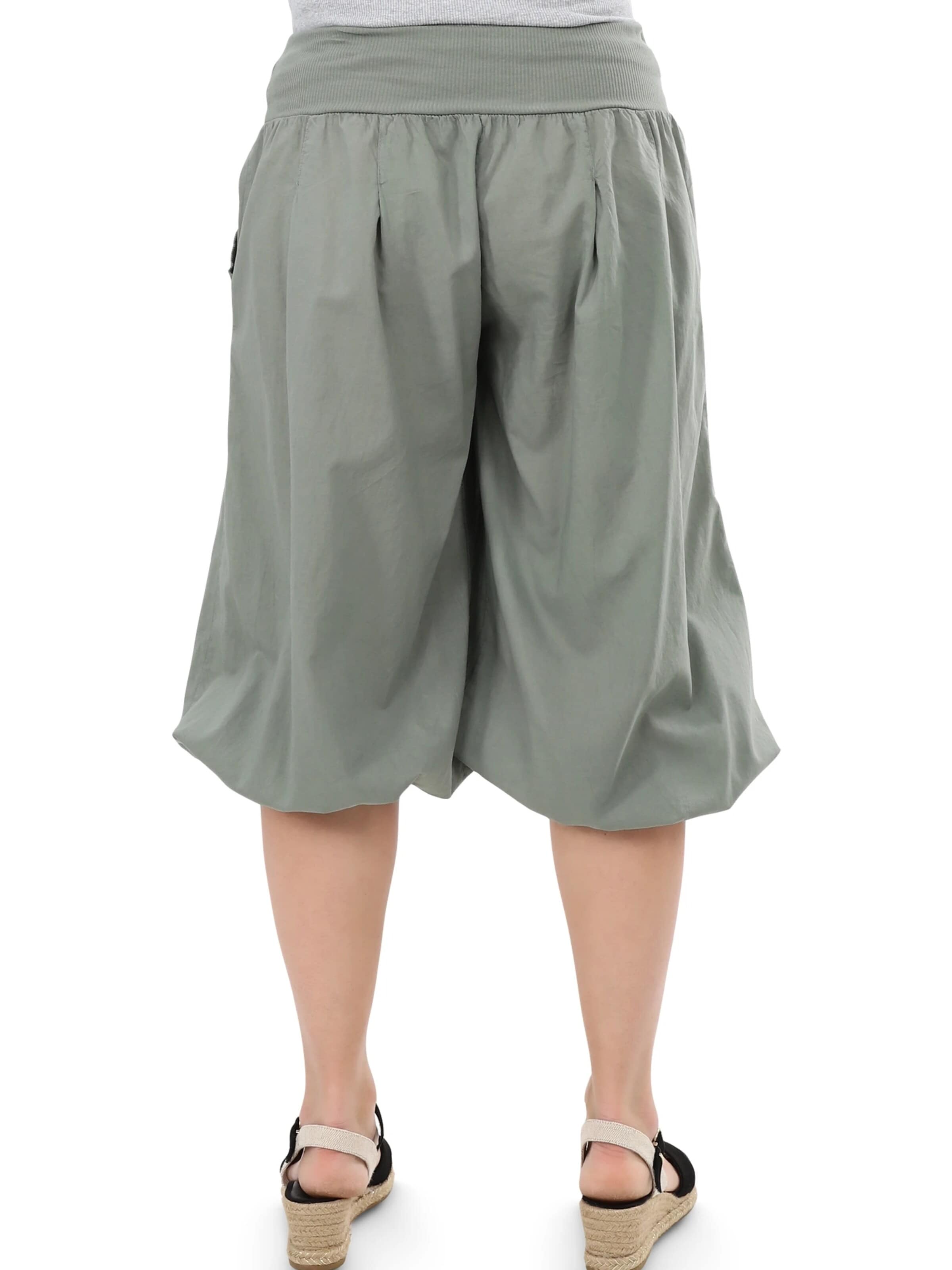 malito more than fashion Loose fit Harem Pants in Green