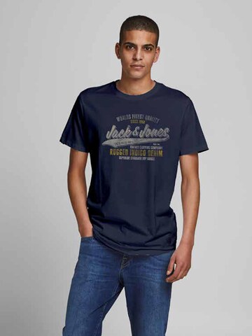 JACK & JONES Тениска 'BOOSTER' в синьо: отпред