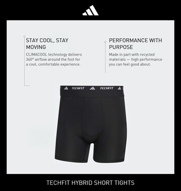 ADIDAS PERFORMANCE Skinny Sportsbukser i sort