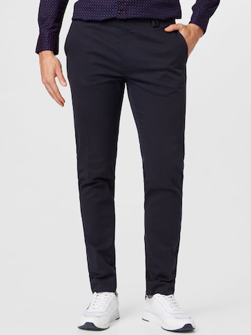 Liu Jo Uomo Slim fit Chino trousers in Blue: front