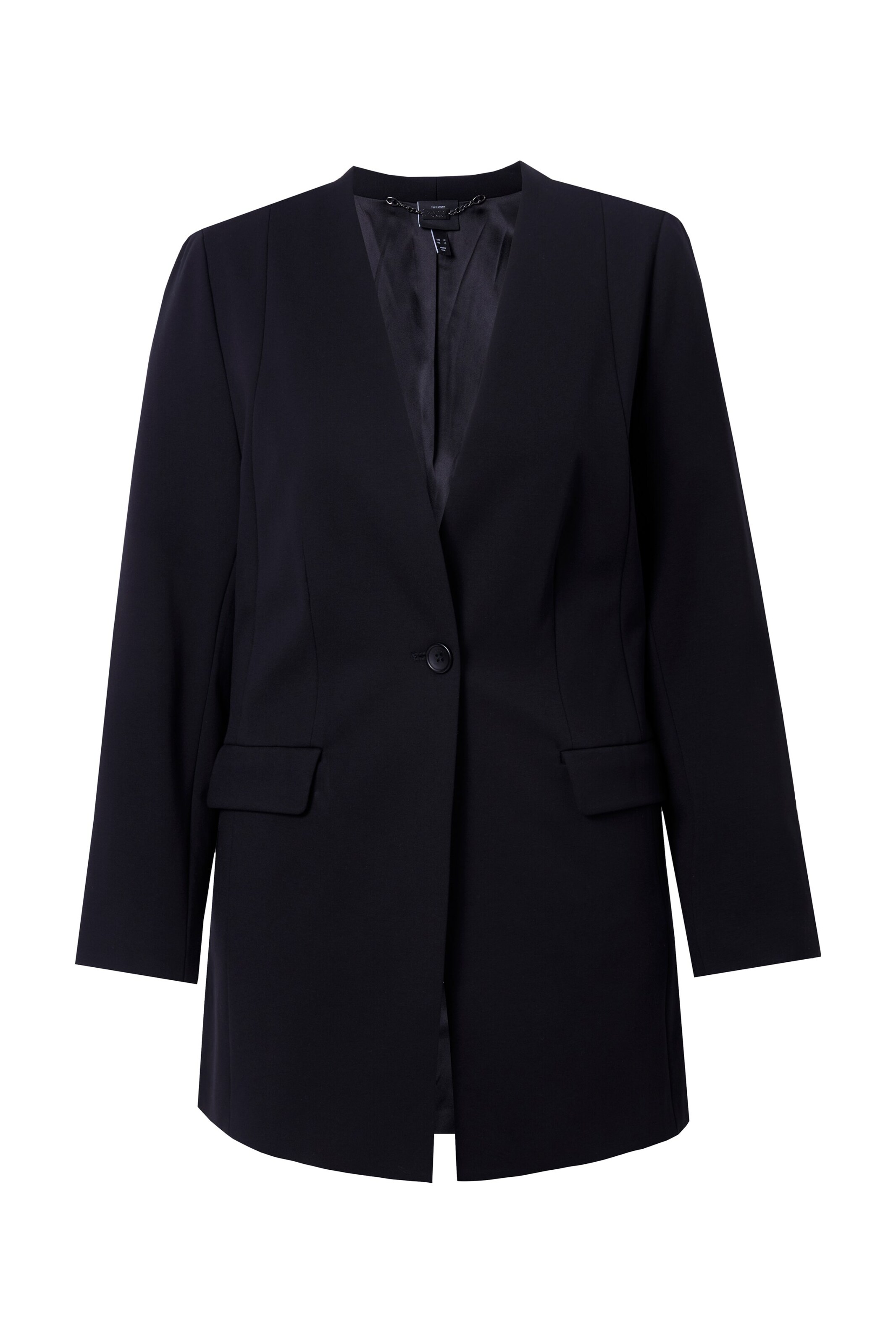 Ulla Popken Blazer in Schwarz: Vorderseite