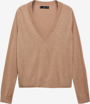 MANGO Sweater 'LUCCAV' in Brown: front