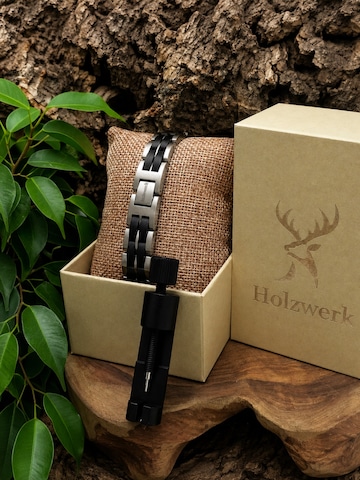 Braccialetto 'DEGERSEE' di Holzwerk in argento