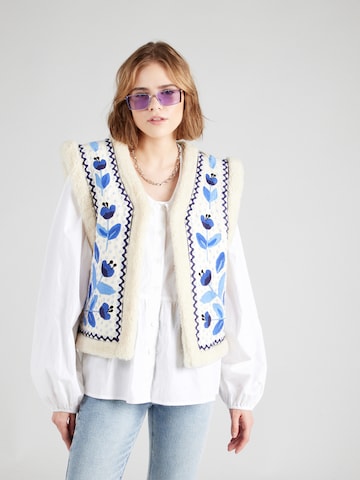 Gilet 'Tommy' Fabienne Chapot en beige : devant