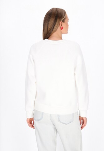 MYMO Sweatshirt 'Pop' in Wit