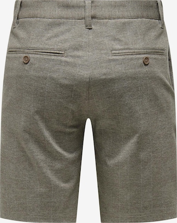 Regular Pantalon chino 'Mark' Only & Sons en gris