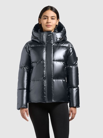 khujo Winterjas 'Devina3' in Blauw: voorkant