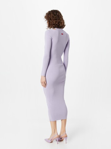 HUGO - Vestido de malha 'Sirgin' em roxo