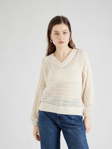 VERO MODA Pullover 'FABULOUS' in Beige: predná strana