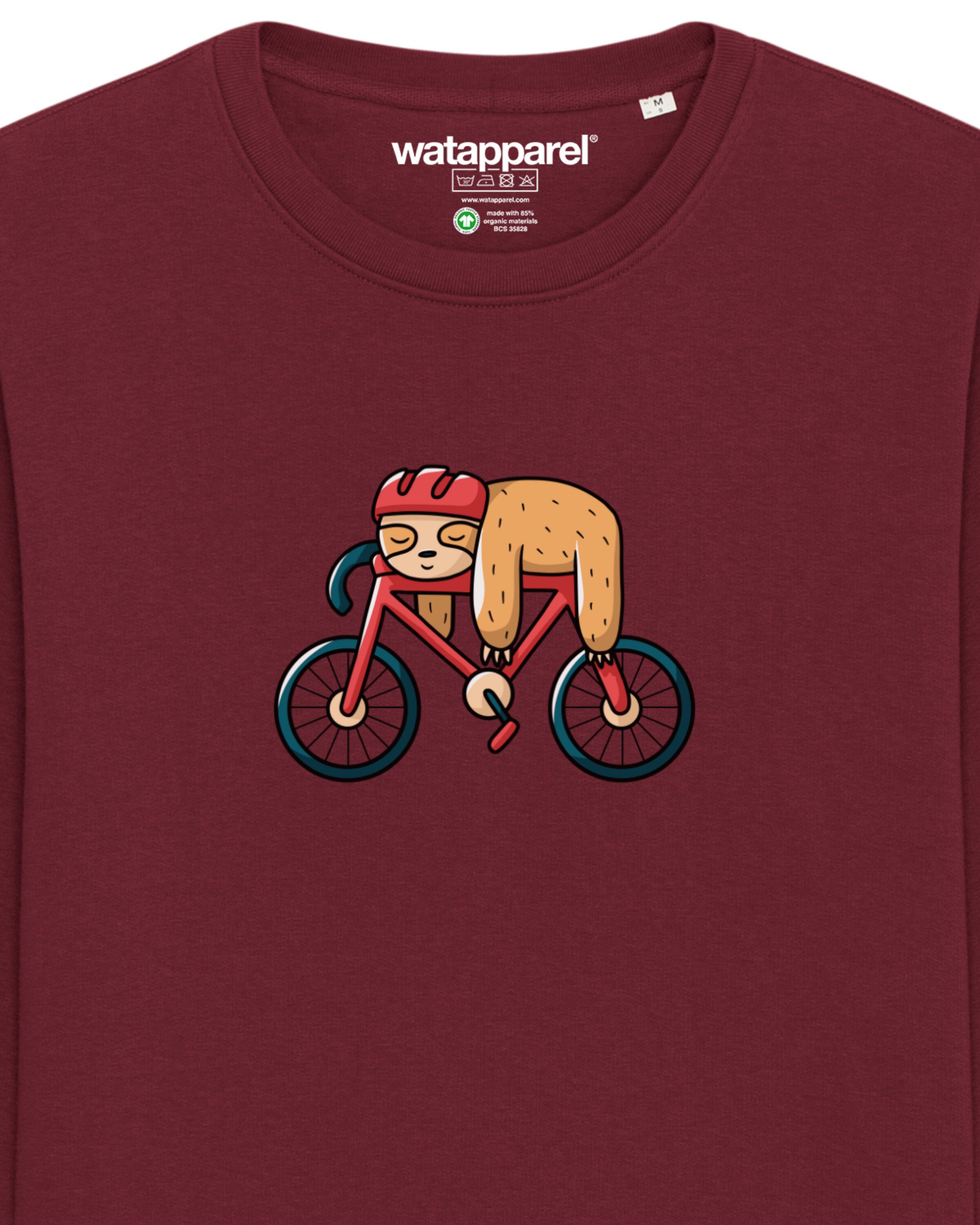 Sweat-shirt ' Sloth ' Watapparel en rouge