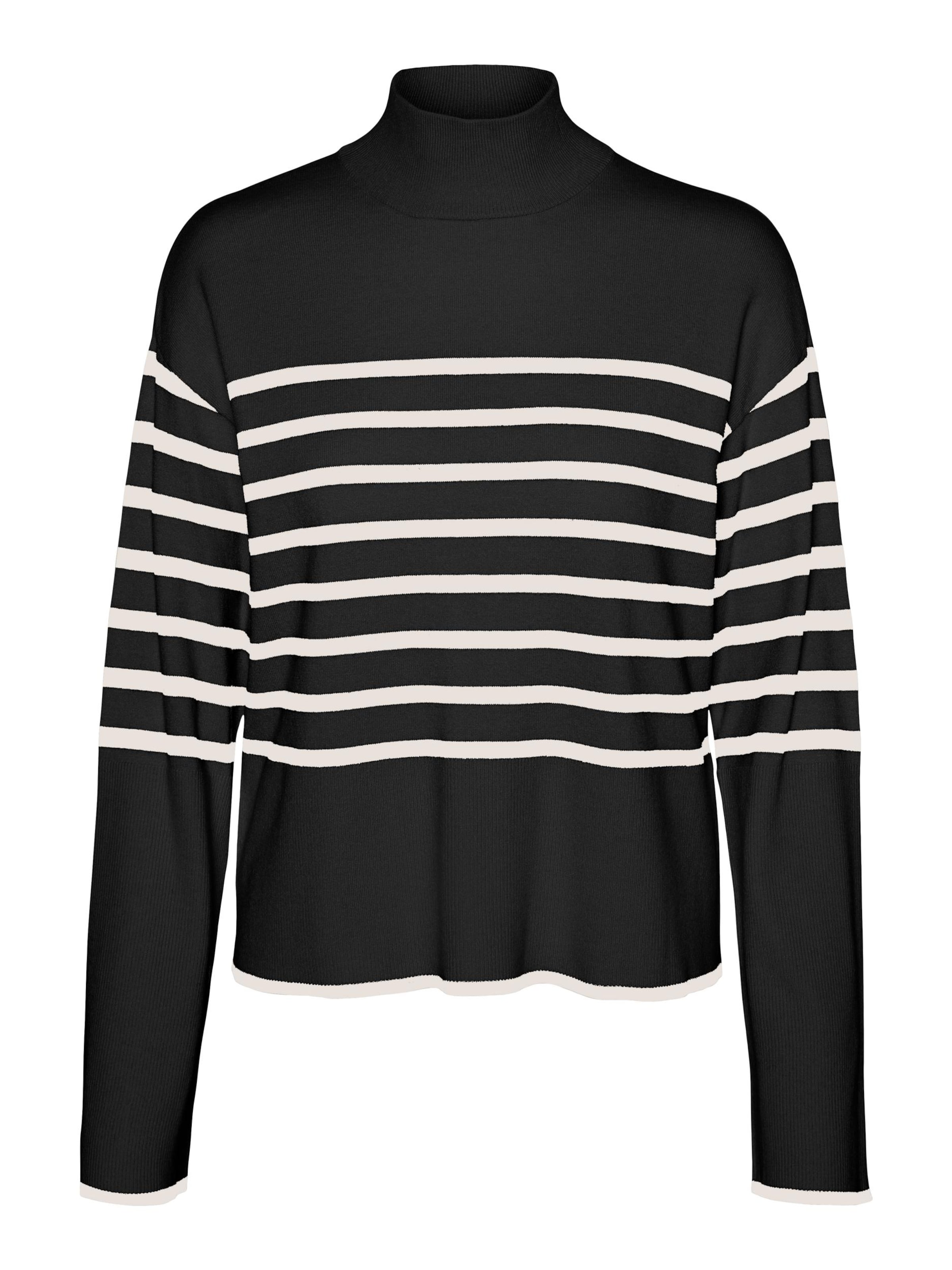 Pull-over 'VMNEW HAPPINESS' VERO MODA en noir : devant