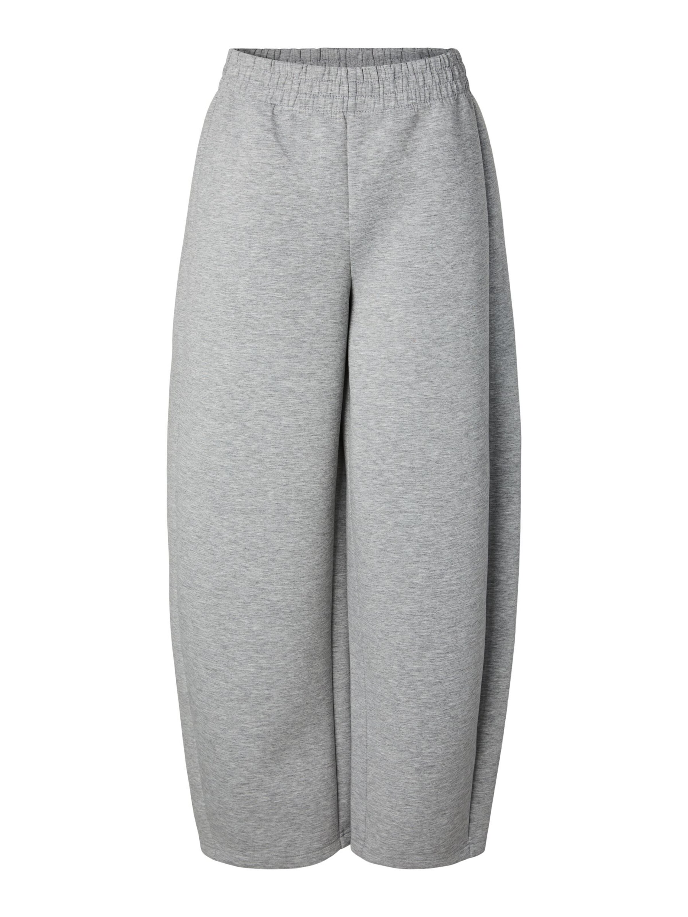 Wide Leg Pantalon 'BUCUBA ' PIECES en gris : devant