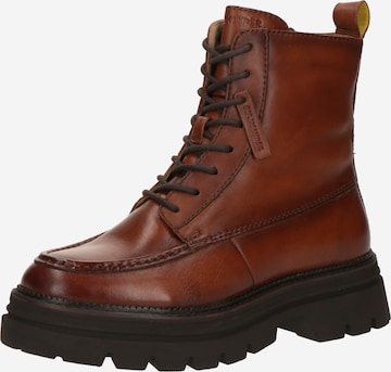 SALAMANDER Schnürstiefelette in Braun: Vorderseite