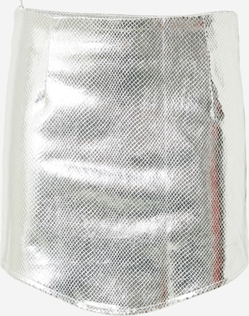 4th & Reckless Skirt 'REMY' in Silver: front