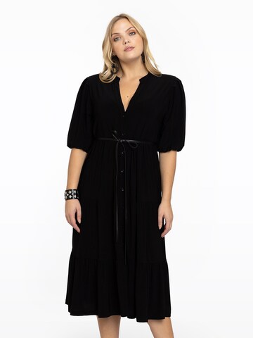 Yoek Shirt Dress 'Dolce' in Black: front