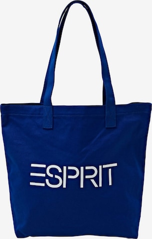 ESPRIT Shopper in Blauw: voorkant