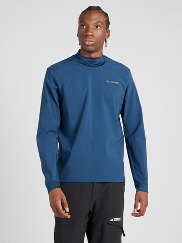 VAUDE Sports sweater 'All Year Moab' in Blue: front