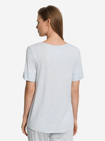 Hanro T-Shirt ' Natural Elegance ' in Blau