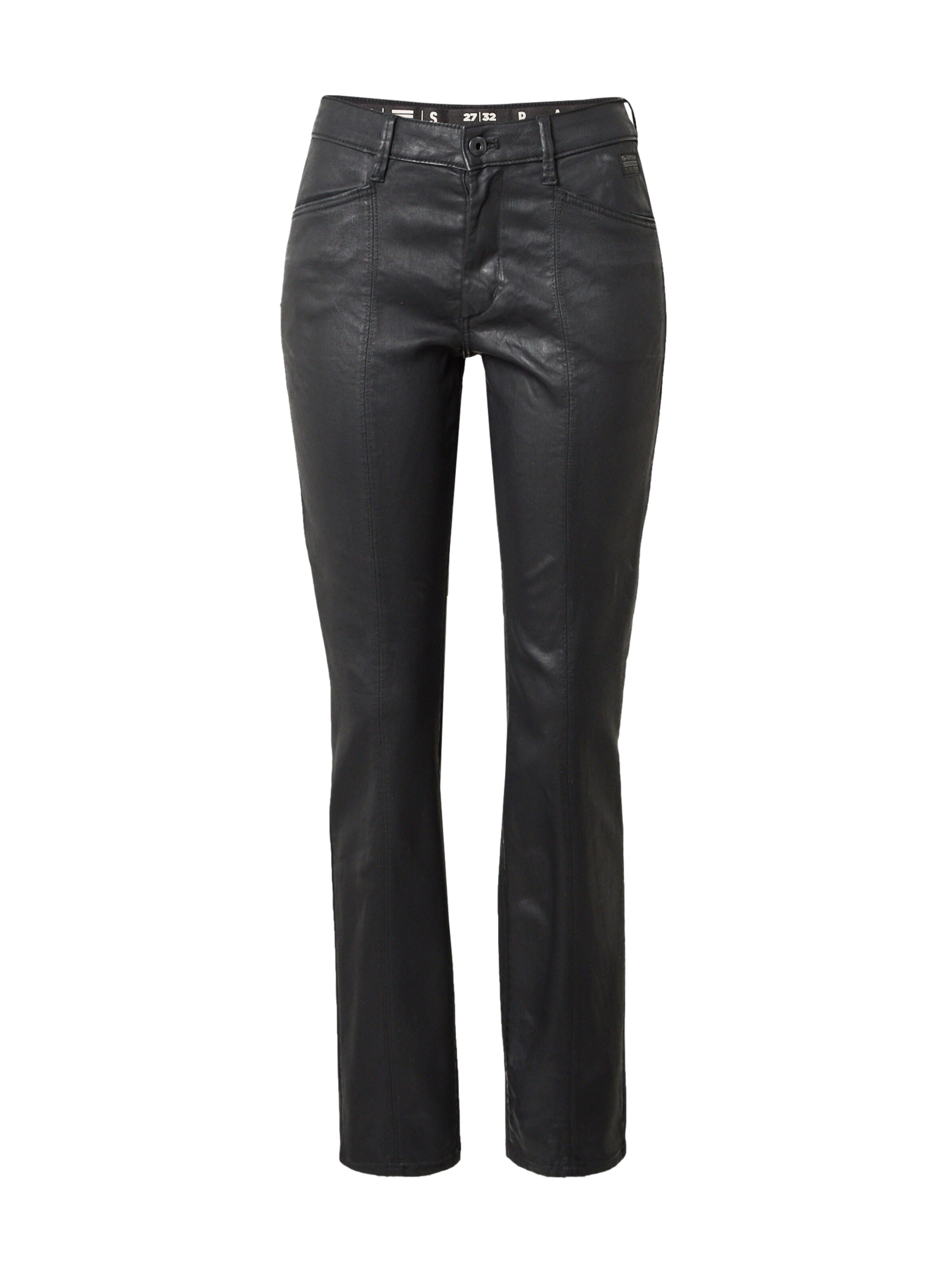 G-STAR Slimfit Nadrág - fekete: elől