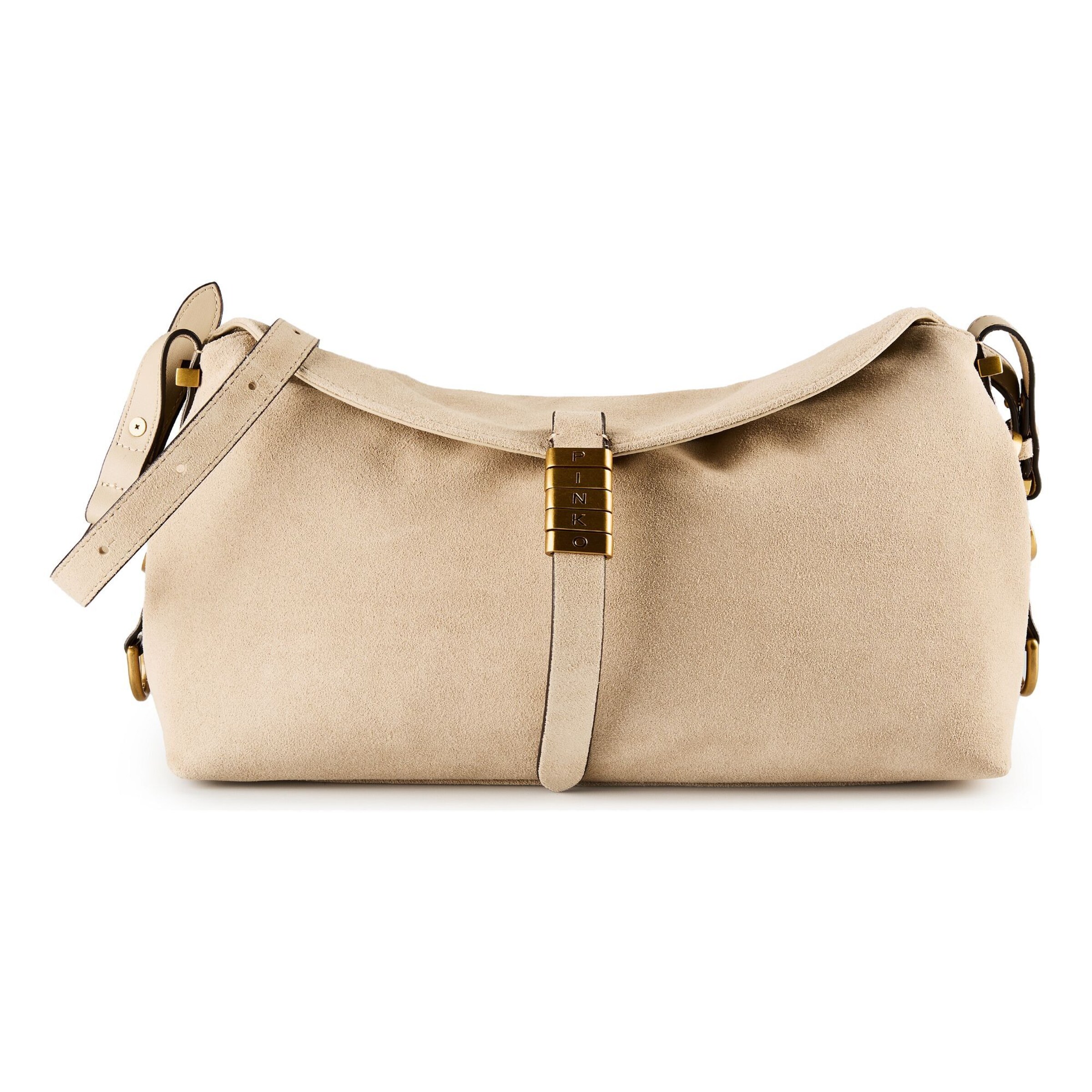 Sac bandoulière 'Saddle' PINKO en beige : devant
