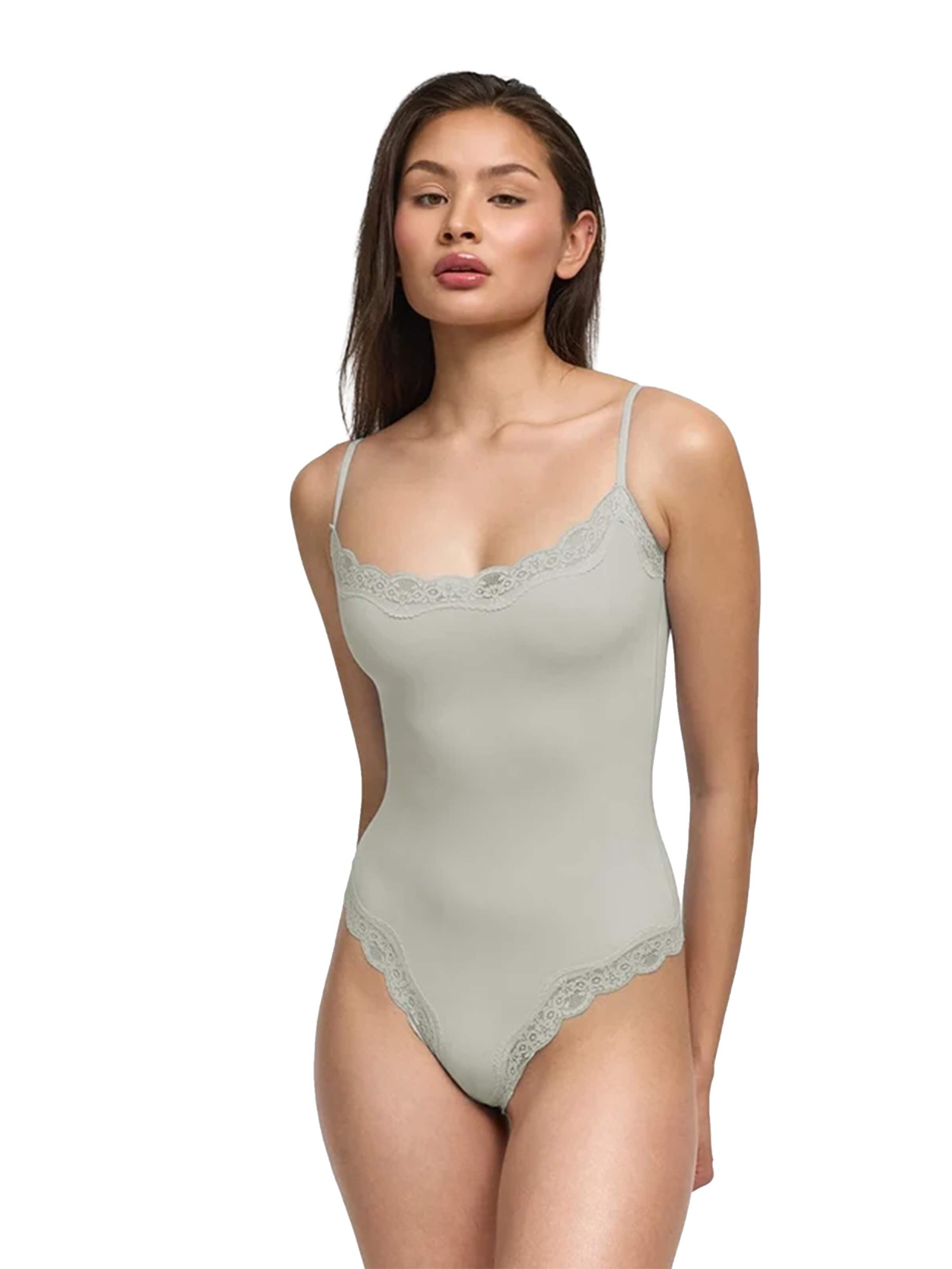cfab Body 'Bodysuit String mit Lace' in Groen