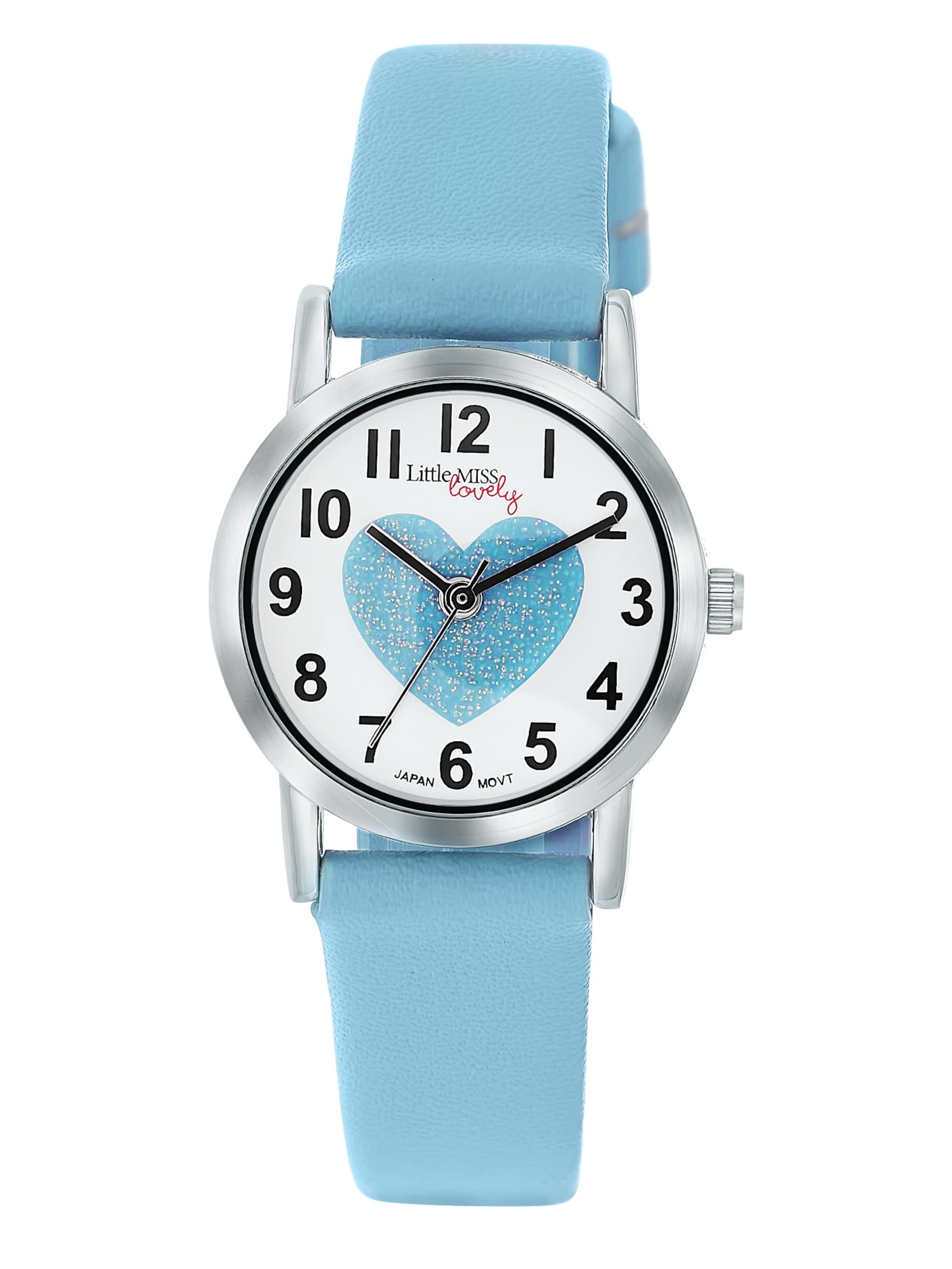 Lucardi Analog Watch 'Liebe' in Blue: front