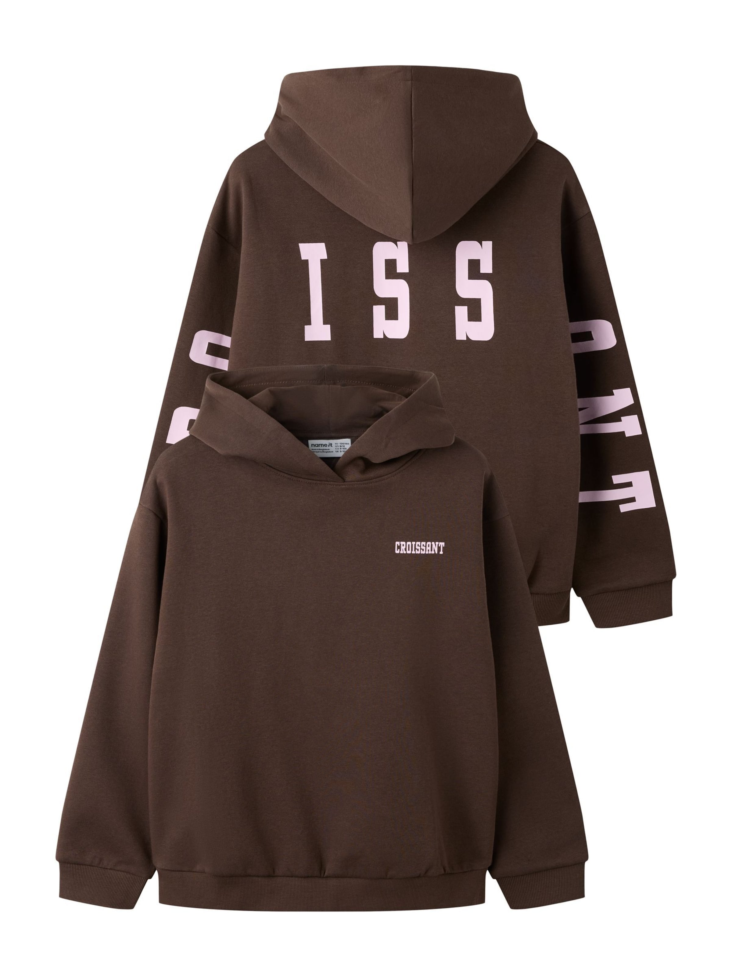 NAME IT - Sudadera en marrón: frente