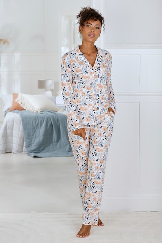 VIVANCE Pyjama in Weiß