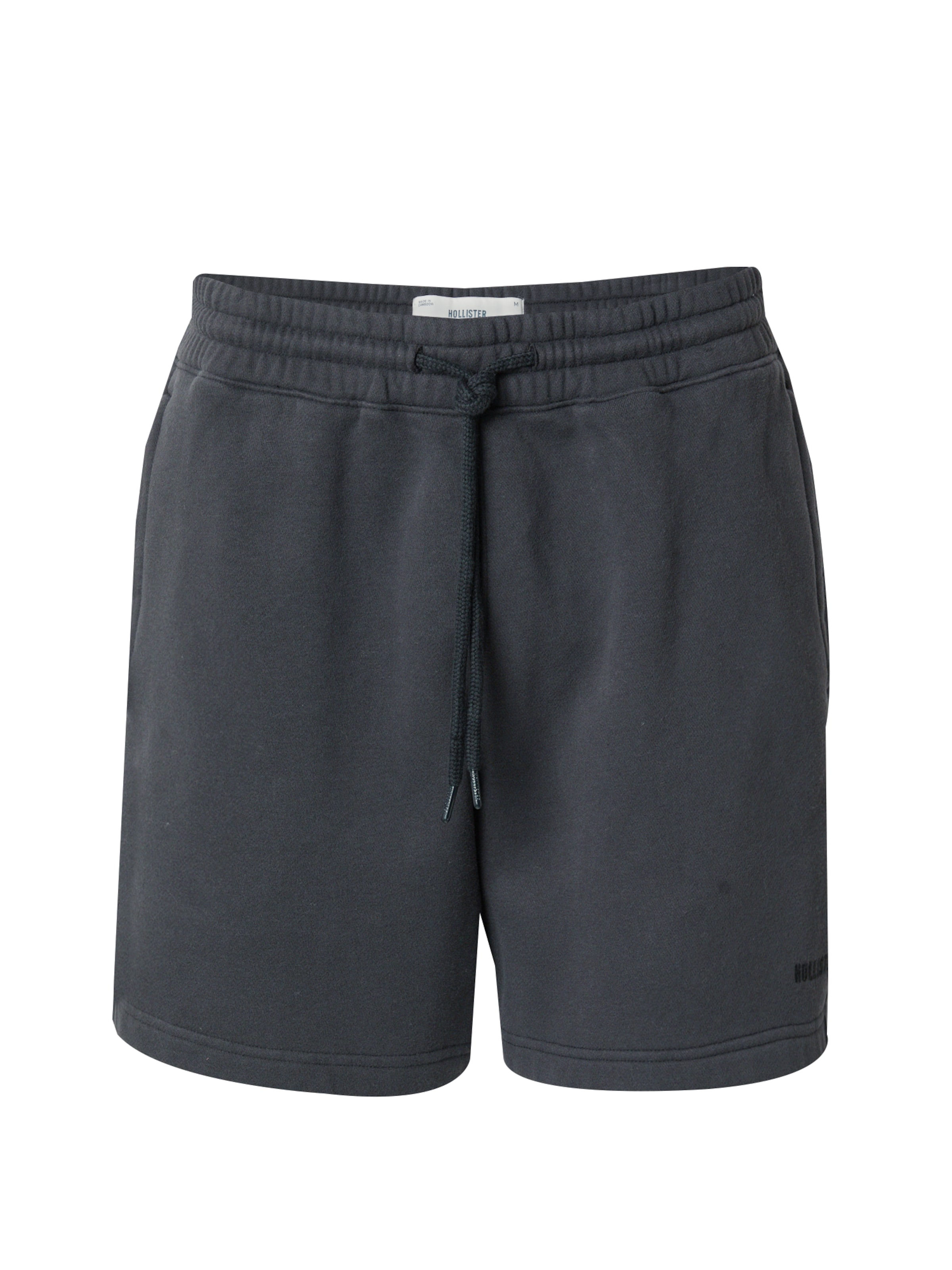 HOLLISTER Szabványos Nadrág - fekete: elől