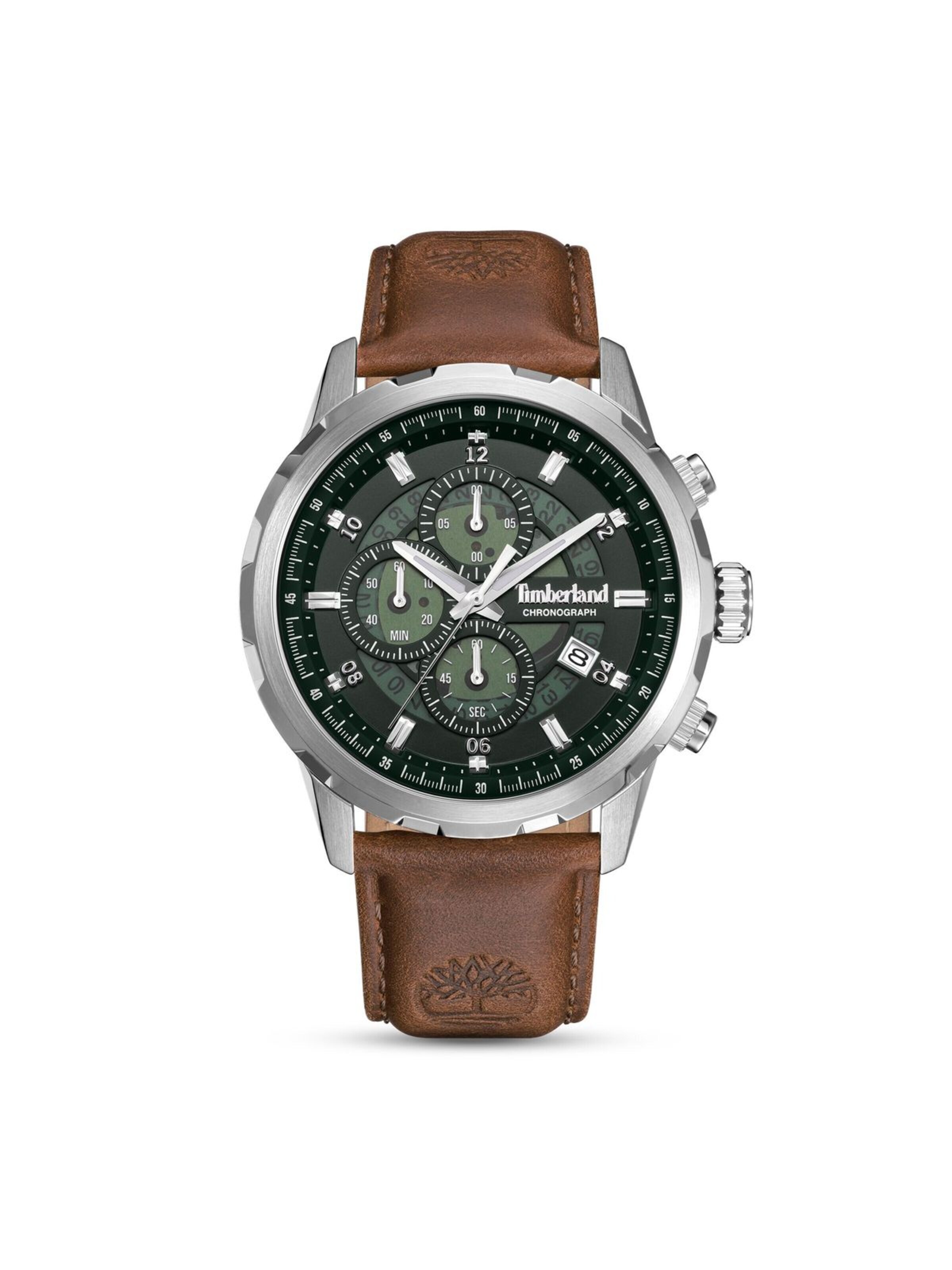 TIMBERLAND Analoguhr 'Chronograph Hampton Harbour'‌‌‌‌ in Braun: Vorderseite