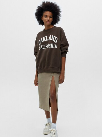 Pull&Bear Sweatshirt in Brown