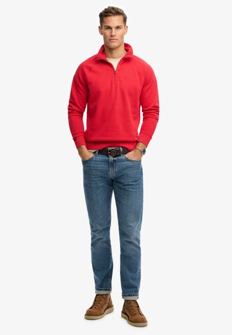 Superdry Trui 'Essential Logo Henley' in Rood
