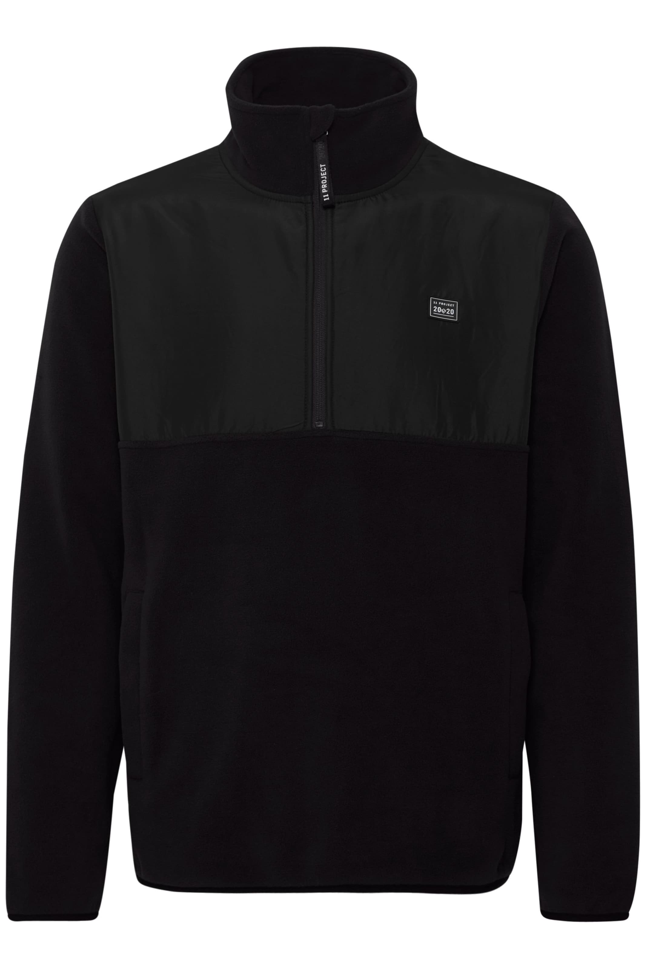 11 Project - Casaco de velo 'Delmer' em preto: frente