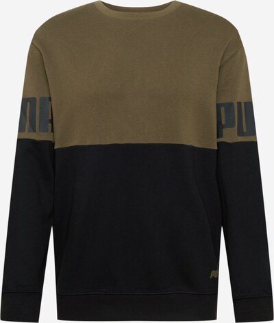 PUMA Sportska sweater majica u maslinasta / crna, Pregled proizvoda